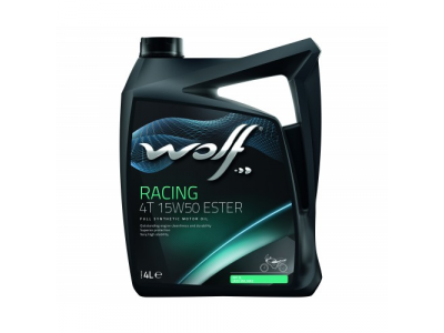 Моторное масло WOLF RACING 4T 15W50 ESTER 4L